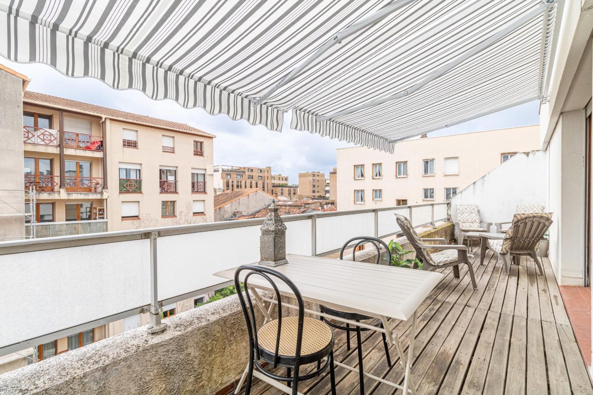Apartment Bright Flat With Terrace - Near Train Station Toulouse